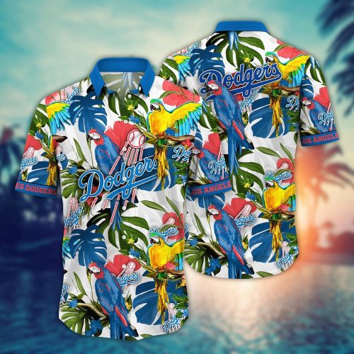MLB Los Angeles Dodgers Hawaiian Shirt: Victory In Bloom Fan Gift