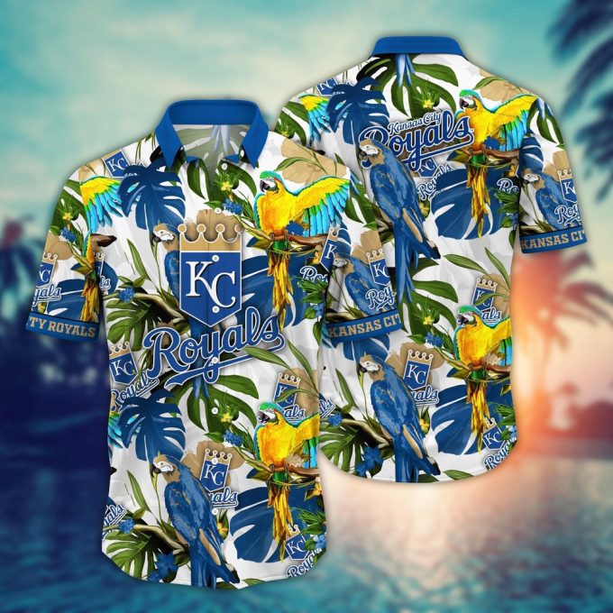 MLB Kansas City Royals Hawaiian Shirt: Victory In Bloom Fan Gift
