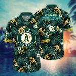 MLB Oakland Athletics Hawaiian Shirt: Floral Symphony Gift for Fans