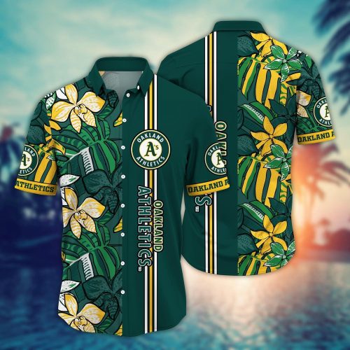 MLB Oakland Athletics Hawaiian Shirt: Summer Swirl Gift for Fans