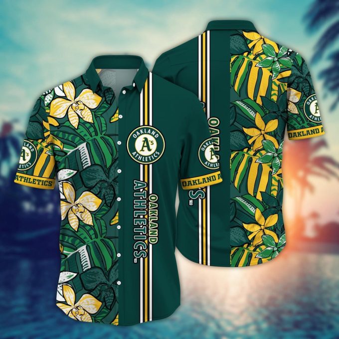 MLB Oakland Athletics Hawaiian Shirt: Summer Swirl Gift for Fans
