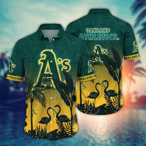 MLB Oakland Athletics Hawaiian Shirt - Chase the Sunset Fan Gift
