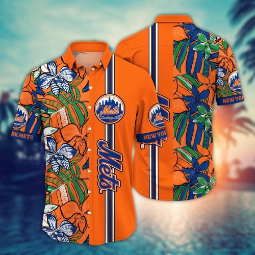 MLB New York Mets Hawaiian Shirt: Summer Swirl Fan Gift