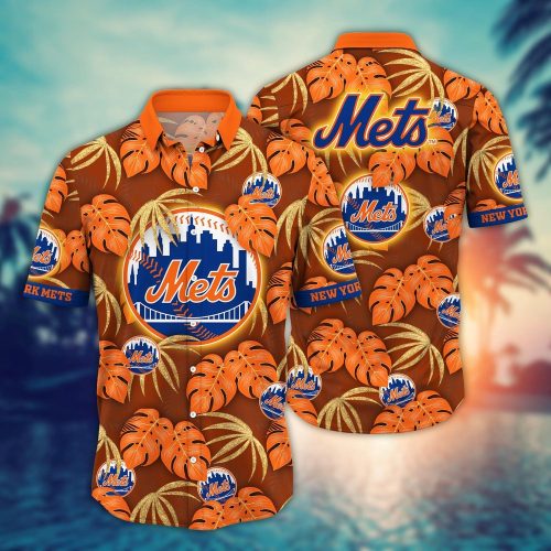 MLB New York Mets Hawaiian Shirt: Floral Symphony Fan Gift