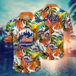 MLB New York Mets Hawaiian Shirt: Victory In Bloom Gift For Fans