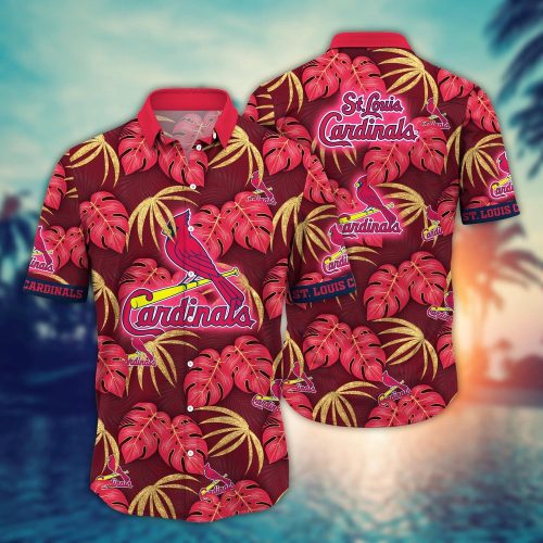MLB St Louis Cardinals Hawaiian Shirt - Floral Symphony Fan Gift