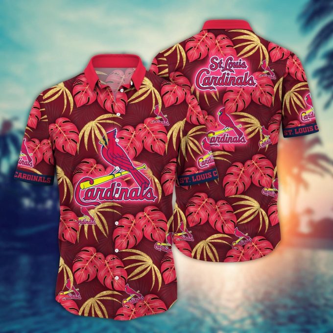 MLB St Louis Cardinals Hawaiian Shirt – Floral Symphony Fan Gift