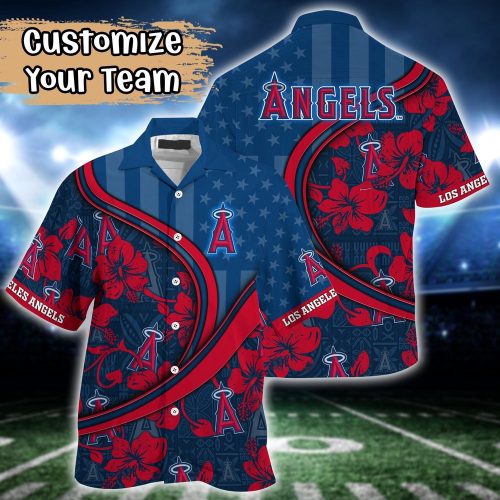 Los Angeles Angels MLB Custom Hawaiian Shirt - Vibrant Fan Colors