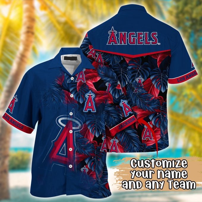 MLB Los Angeles Angels Custom Hawaiian Shirt – Radiant Rhythms for Fans