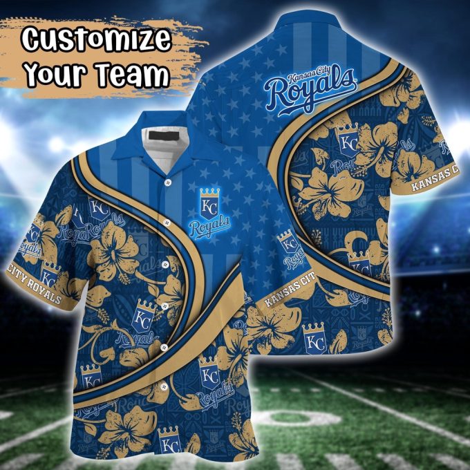 MLB Kansas City Royals Custom Hawaiian Shirt – Perfect for Fans!