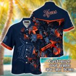 Official MLB Detroit Tigers Hawaiian Shirt: Customized Radiant Rhythms For Fans