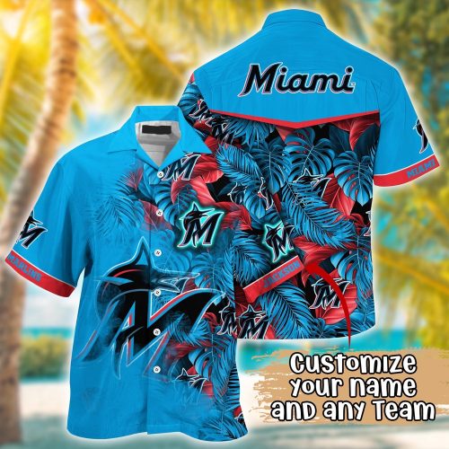 MLB Miami Marlins Hawaiian Shirt: Customized Radiant Rhythms for Fans