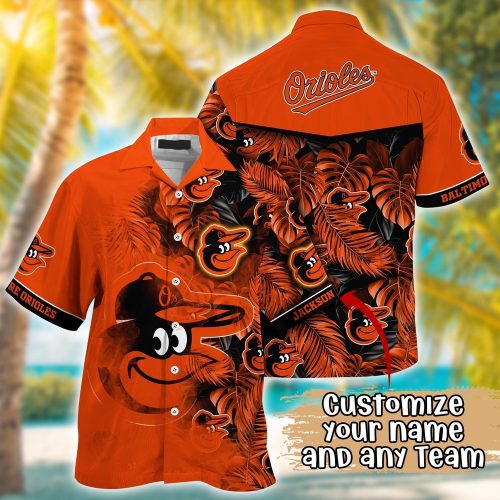 MLB Baltimore Orioles Custom Hawaiian Shirt - Radiant Rhythms for Fans