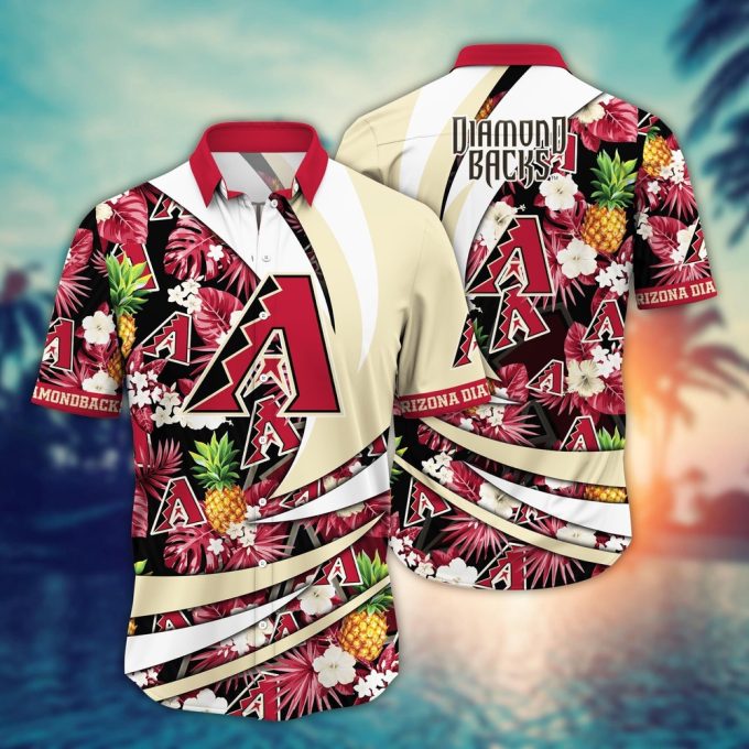 MLB Arizona Diamondbacks Hawaiian Shirt – Flower Bloom Glory for Fans