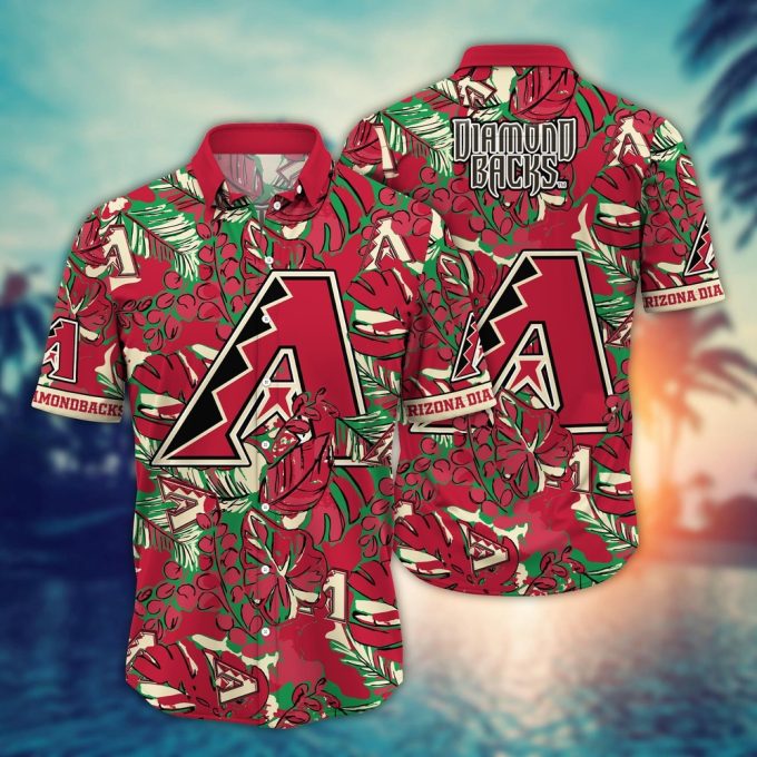MLB Arizona Diamondbacks Hawaiian Shirt: Tropical Paradise Design for Fans