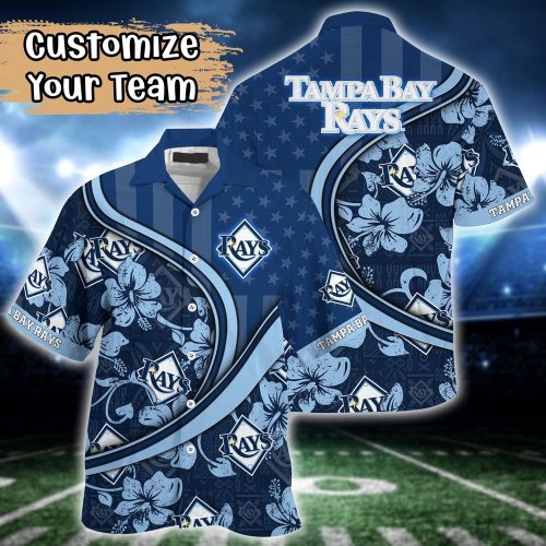 MLB Tampa Bay Rays Custom Hawaiian Shirt - Personalized Fan Apparel in Harmony Hues