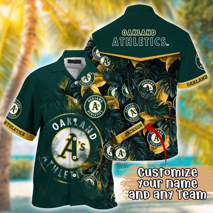 Oakland Athletics Custom Hawaiian Shirt: Radiant Rhythms for MLB Fans