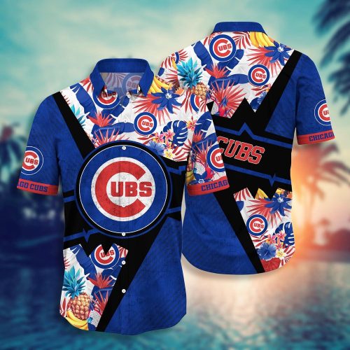 Chicago Cubs Hawaiian Shirt: Sunset Baseball Fan Apparel