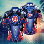 MLB Chicago Cubs Hawaiian Shirt: Flower Grandstand Glamour for Fans