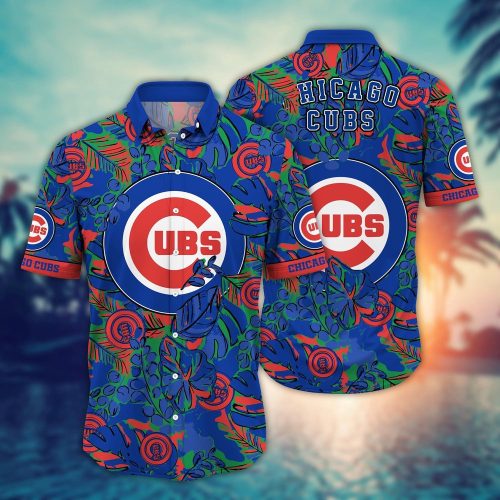MLB Chicago Cubs Hawaiian Shirt: Flower Palm Tree Paradise for Fans
