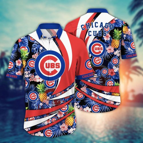 Chicago Cubs Hawaiian Shirt: Bloom in Glory for Fans - Official MLB Merchandise