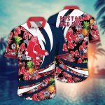 Boston Red Sox Hawaiian Shirt: Flower Bloom In Glory For Fans – MLB Official Merchandise
