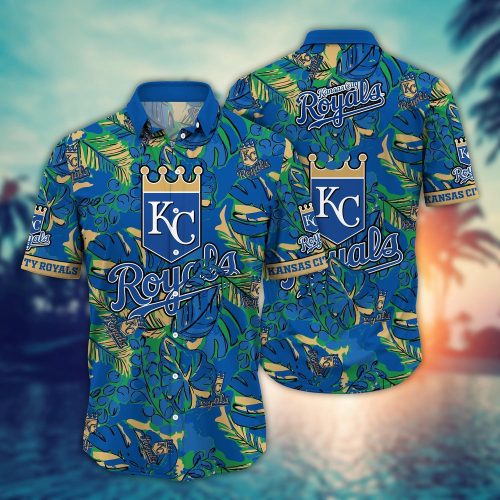 MLB Kansas City Royals Hawaiian Shirt: Fan Paradise with Flowers and Palm Trees
