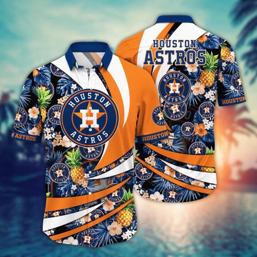 MLB Houston Astros Hawaiian Shirt: Flower Bloom Glory for Fans