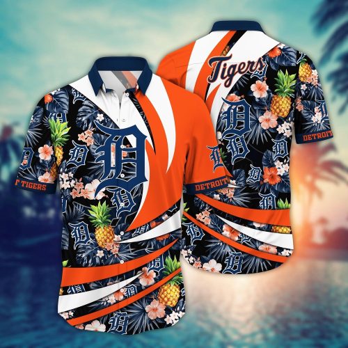 MLB Detroit Tigers Hawaiian Shirt - Flower Bloom For Fans