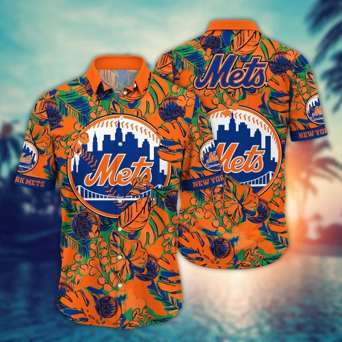 MLB New York Mets Hawaiian Shirt: Tropical Paradise for Fans