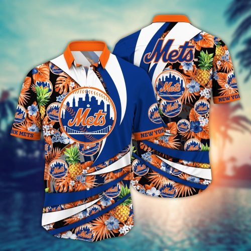 MLB New York Mets Hawaiian Shirt: Bloom in Glory for Fans