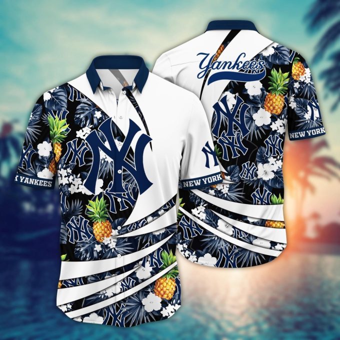 MLB New York Yankees Hawaiian Shirt: Bloom in Glory for Fans