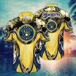 MLB Milwaukee Brewers Hawaiian Shirt – Flower Grandstand Glamour for Fans