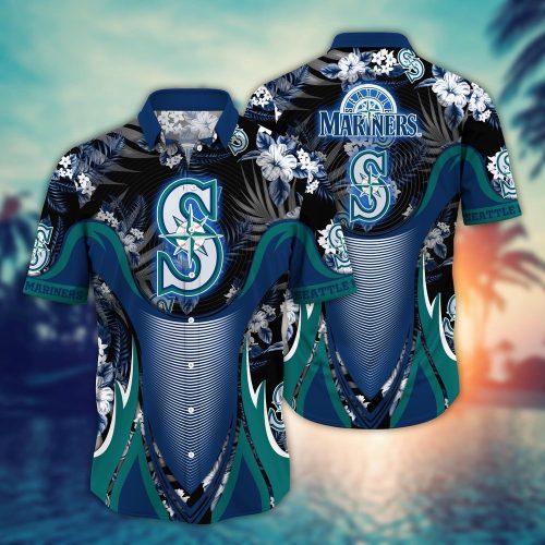 Seattle Mariners Hawaiian Shirt: Grandstand Glamour for Fans - MLB Flower Design