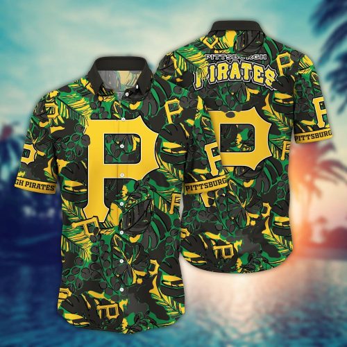 Pittsburgh Pirates MLB Hawaiian Shirt: Fan Paradise with Flower & Palm Tree Design