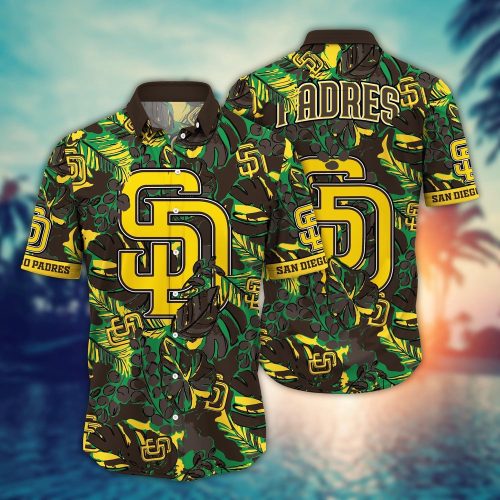 MLB San Diego Padres Hawaiian Shirt: Fan Paradise with Flowers and Palm Trees