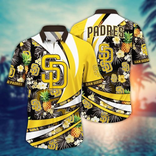 MLB San Diego Padres Hawaiian Shirt: Flower Bloom Glory for Fans