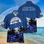 MLB Toronto Blue Jays Hawaiian Shirt: Palm Tree Pattern for Fans of Sports