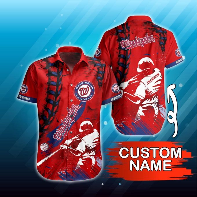 Custom Washington Nationals MLB Hawaiian Shirt – Summer Symphony for Fans