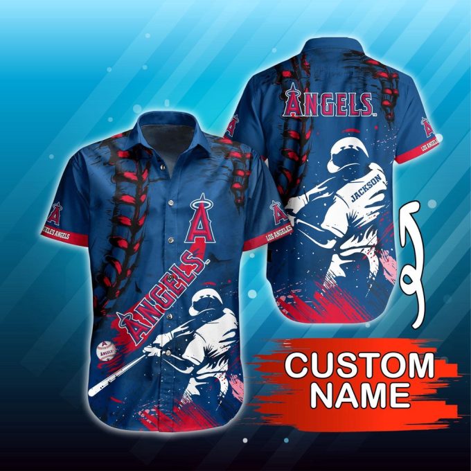 Custom MLB Los Angeles Angels Hawaiian Shirt: Summer Symphony for Fans