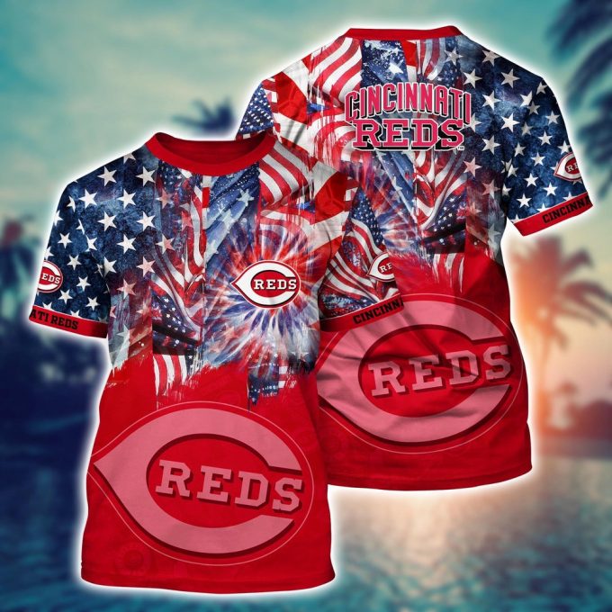 MLB Cincinnati Reds Hawaiian Heatwave 3D T-Shirt – Perfect for Sports Fans