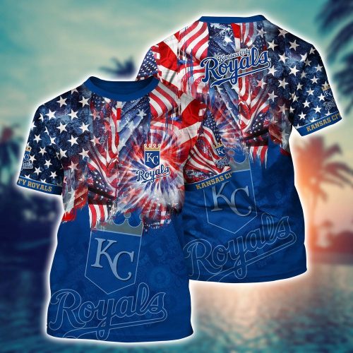 MLB Kansas City Royals Hawaiian Heatwave 3D T-Shirt - Perfect for Sports Fans!