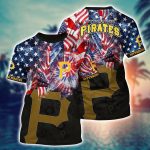 MLB Pittsburgh Pirates Hawaiian Heatwave 3D T-Shirt – Perfect for Sports Fans!