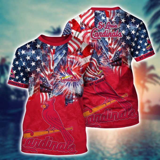 MLB St Louis Cardinals Hawaiian Heatwave 3D T-Shirt – For Sports Fans