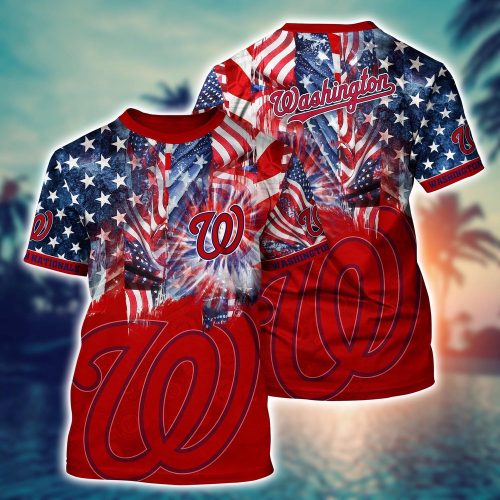 MLB Washington Nationals Hawaiian Heatwave 3D T-Shirt for Fans Sports Gear