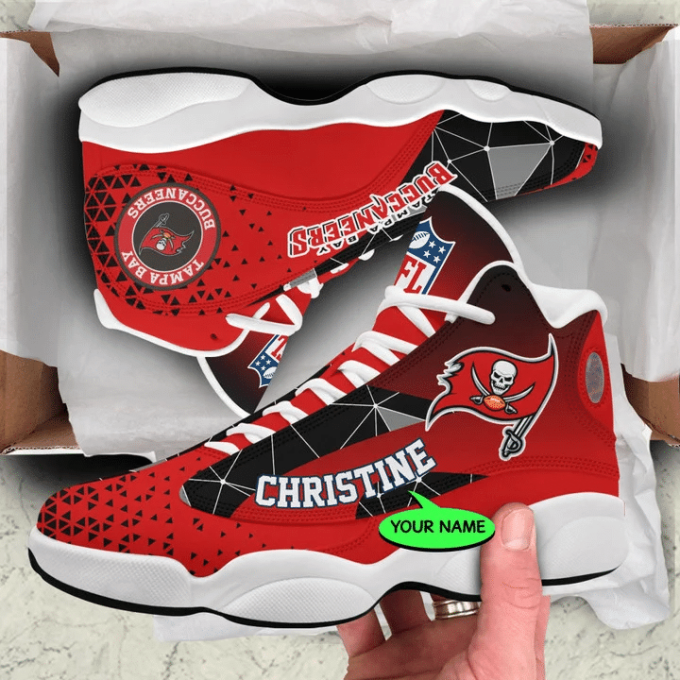 Tampa Bay Buccaneers NFL Personalized Jordan 13 Shoes