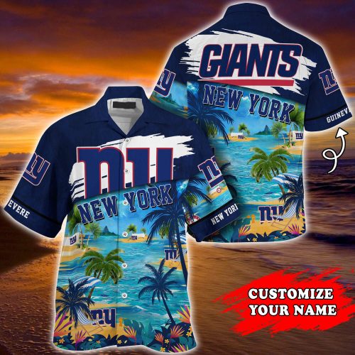 New York Giants NFLCustomized Summer Hawaii Shirt For Sports Fans  Gift