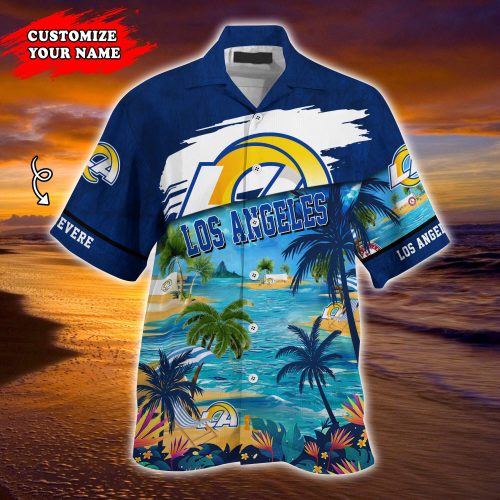 Los Angeles Rams NFLCustomized Summer Hawaii Shirt For Sports Fans  Gift