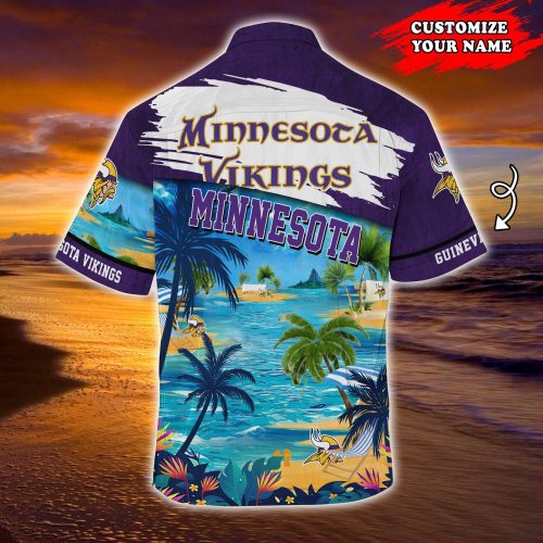 Minnesota Vikings NFLCustomized Summer Hawaii Shirt For Sports Fans  Gift