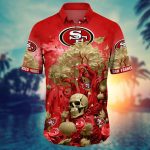 San Francisco 49ers  Skull Trending Hawaii Shirt New Arrivals Gift